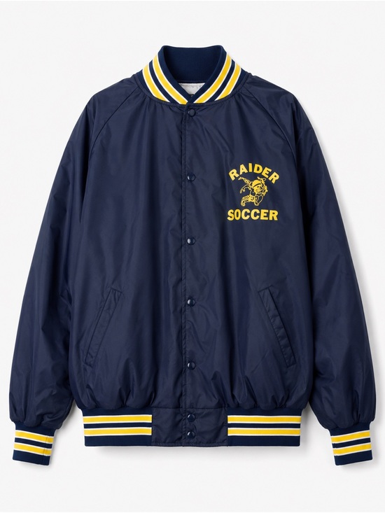 Other - Vintage Navy Soccer Bomber Jacket